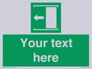 Custom Slide to Open Sign